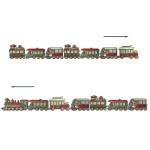 Forma silikonowa do odlewów 25x13 cm Prima The Jolly Express - układ wagoników