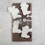 Forma silikonowa do odlewów 25x13 cm - Prima Twinkle Paws, surowe odlewy wyjęte z foremki