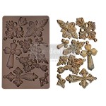 Forma silikonowa do odlewów 20x13 cm – Prima Holy Harmony. Zawiera 9 ornamentowych krzyży. Sześć wzorów posiada oczka-zawieszki. Idealna do projektów DIY, decoupage, scrapbooking i mixmediów.
