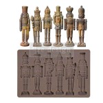 Forma silikonowa do odlewów 20x13 cm – Prima Nutcracker Magic. Zawiera 6 figurek żołnierzyków, stylizowanych operą Dziadek do Orzechów. Idealna do projektów DIY, decoupage, scrapbooking i mixmediów.
