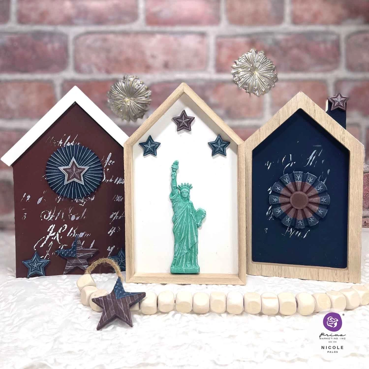 Forma silikonowa do odlewów 20x13 cm - Prima Happy 4th. Przykład zastosowania odlewu - Statua Wolności