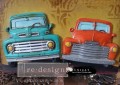 Forma silikonowa do odlewów 25x13 cm - Prima Trucks, przykład pomalowanych odlewów.