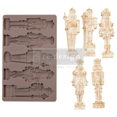 Forma silikonowa do odlewów 20x13 cm - Prima Wooden Nutcracker