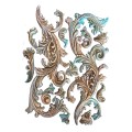 Foremka silikonowa A4 - roślinne ornamenty | Stamperia KACMA403. Gotowe pomalowane odlewy.