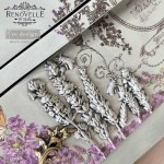 Forma silikonowa do odlewów 20x13 cm - Prima Lavender Harvest. Gotowe odlewy wykorzystane do dekoracji mebli.
