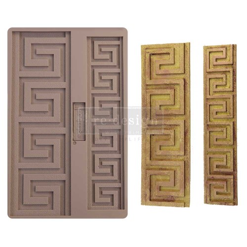 Forma silikonowa do odlewów o wymiarach 20x13 cm marki Prima Italian Borders. Zawiera dwie bordiury o wyrazistym wzorze geometrycznym inspirowanym greckim meandrem.