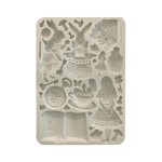 Foremka silikonowa do odlewów format A5 marki Stamperia. Zawiera motywy Alicji z Krainy Czarów, królik w kapeluszu, karty. Kod producenta KACMA572. Idealna do dekoracji w decoupage i różnych pomysłów DIY.