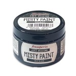 Farba akrylowa Misty Paint marki Stamperia 150ml, kolor Deep Black. Idealna do tworzenia efektów przenikania, rozmycia i subtelnych przejść tonalnych za pomocą wody. Sprawdzi się technikach mixedmedia, decoupage, DIY.