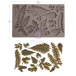 Forma silikonowa do odlewów 20x13 cm - Prima Finnabair Fresh foliage