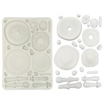 Foremka silikonowa A5 - Grzyby, elementy 3D | Stamperia KACMA588