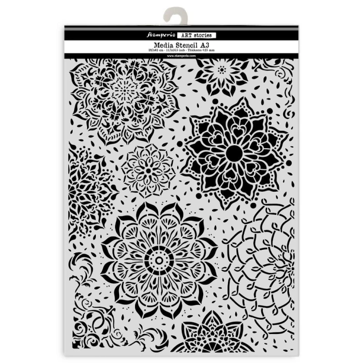 Szablon 3D do decoupage 29x42 cm - Mandala | Stamperia KSTDA3007