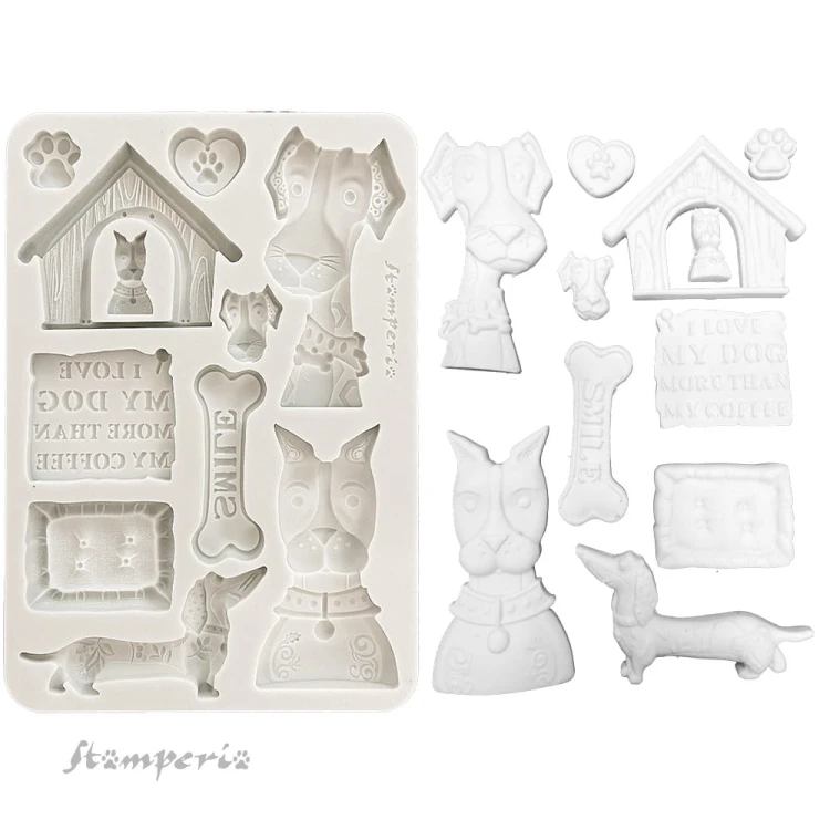 Foremka silikonowa A5 - Furry friends | Stamperia KACMA590