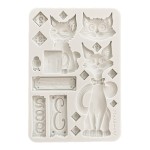 Foremka silikonowa Stamperia A5 „Furry Friends” KACMA591 - koty
