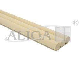 Drążek drewniany DD-5022 naturalny, op. 3 szt.,śr. 22 mm,dł.50 cm.