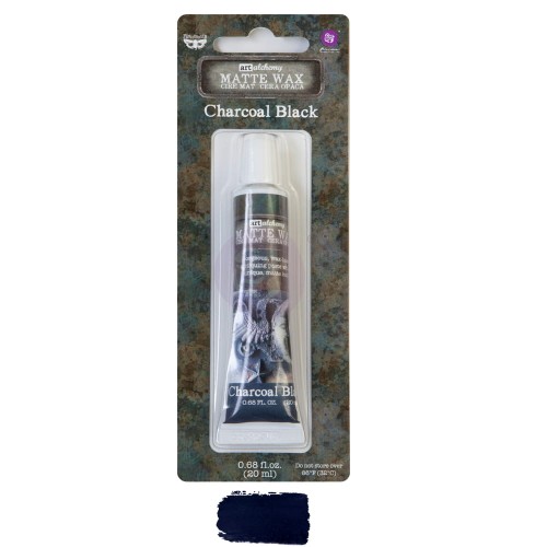 Prima Finnabair wosk matowy 20ml Charcolal black