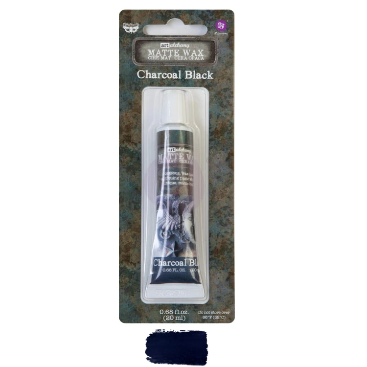 Prima Finnabair wosk matowy 20ml Charcolal black
