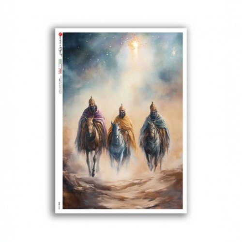Papier ryżowy RELIGIA 0182 A5 trzej królowie