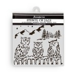 Szablon maska 18x18 The Owls House Sowy Stamperia KSTDQ125.jpg