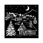 Szablon maska 18x18 The Owls House Chatka Stamperia KSTDQ126