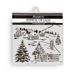 Szablon maska 18x18 The Owls House Chatka Stamperia KSTDQ126