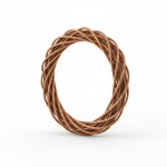 Ring wianek wiklinowy WBR-2134 ciemny 30cm