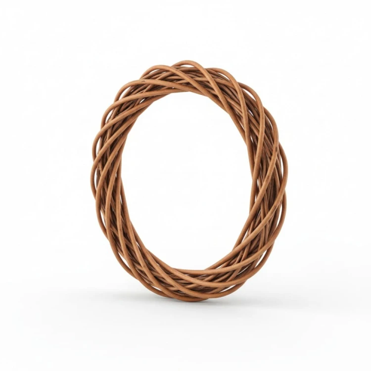 Ring wianek wiklinowy WBR-2134 ciemny 30cm