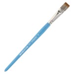 Pędzel syntetyczny płaski, marki Renesans, seria 1099F. Rozmiar nr 14, długość włosia 17mm, szerokość skuwki 14mm.  Włosie syntetyczne imitujące sierść mangusty. Sprawdzi się technikach wodnych, akwarela, akryl oraz decoupage, mixmedia i DIY.