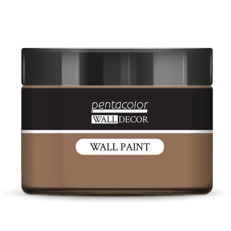 Farba satynowa z linii Wall Decor Pentart. Kolor Piasek Pustyni, pojemność 150ml. Konsystencja kremowa, niekapiąca, farba mocno napigmentowana. Idealny do stylizacji wnętrz, projektów ściennych, jak i aranżacji w technice decoupage, mixmedia, DIY.