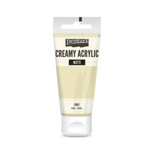 Farba akrylowa Pentart Creamy Acrylic matowa - kość słoniowa 60 ml