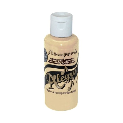 Farba akrylowa Allegro marki Stamperia, kolor antyczna kość słoniowa, pojemność 59 ml. Farba wodna o matowym wykończeniu. Sprawdzi się w technice mixmedia, decoupage i projektach handmade.