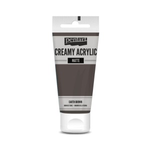 Farba akrylowa Pentart Creamy Acrylic matowa - heban 60 ml