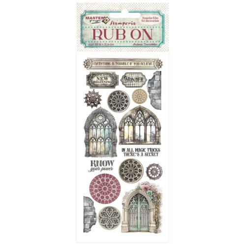 Rub-On transfer 10x21,6 cm - Family | Stamperia, DFLRB147