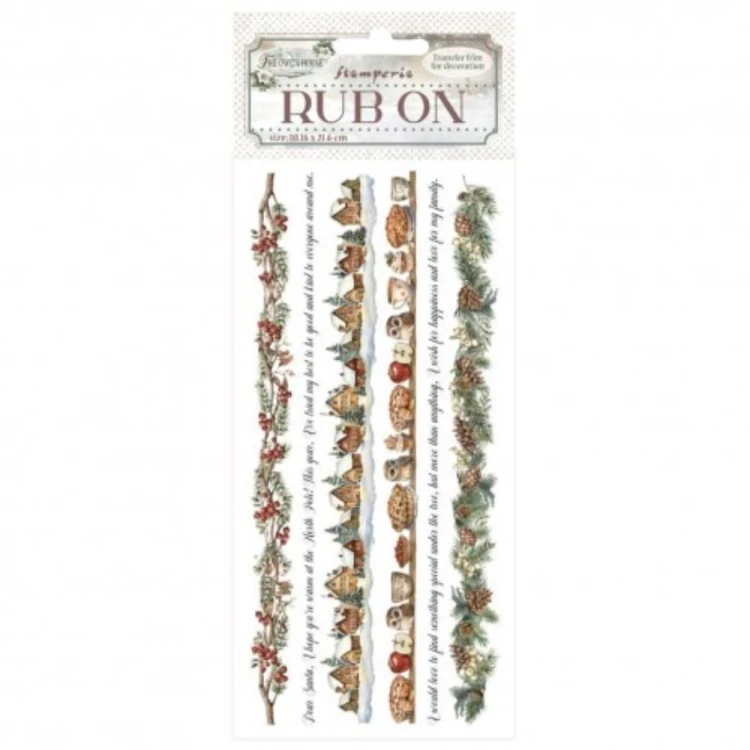 Rub-On transfer 10x21,6 cm - Family | Stamperia, DFLRB181