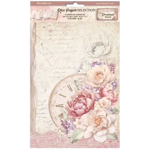 Stamperia A4 Rice Paper Selection - Romance Forever