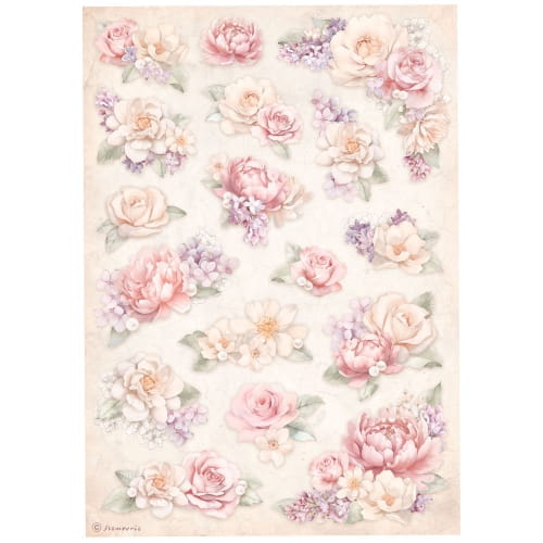 Stamperia A4 Rice Paper Selection - Romance Forever