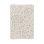 Foremka silikonowa A5 "Daisy Art" - Stokrotki i motyle - Stamperia