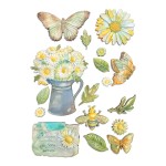 Foremka silikonowa A5 "Daisy Art" - Stokrotki i motyle - Stamperia