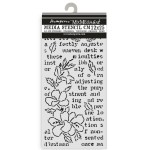 Szablon maska 12x25 "Secret Diary" - Motyl i kwiatki - Stamperia
