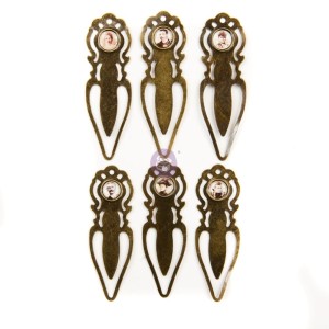 Ozdobne spinacze Prima 6 sztuk - zakładki w stylu wiktoriańskim Art Daily Planner 