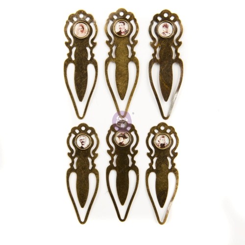 Ozdobne spinacze Prima 6 sztuk - zakładki w stylu wiktoriańskim Art Daily Planner 