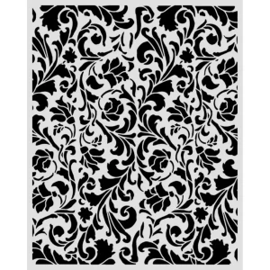 Szablon Stamperia "Wonderland" 20 x 25 cm - tapeta, ornament roślinny, liście