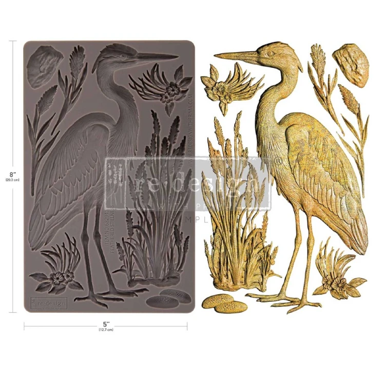 Foremka silikonowa 20x13 cm - Re·Design Prima Feathered Stillness