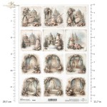 Papier ryżowy ITD R2885, A4 - baletnica, wnętrza pałacowe