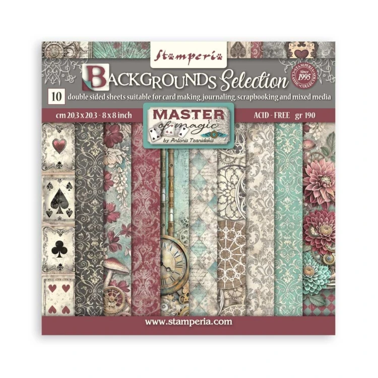 SBBS123-Stamperia-Master-of-Magic-Backgrounds-8x8-Paper-Pad.jpg