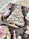 Foremka silikonowa 20x13 cm - Finnabair Prima Christmas Blush 982638.
