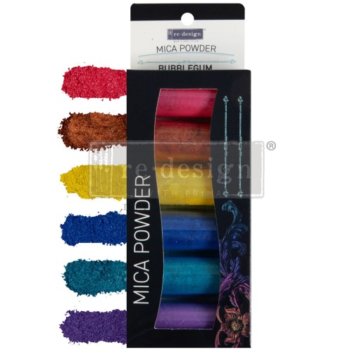 Puder Mica Bubblegum Decor Mica Powder Set 6x5g - Re-design with Prima