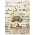 Papier ryżowy A6 Stamperia Flowers and Poems DFSA6X13 - zestaw 8 sztuk