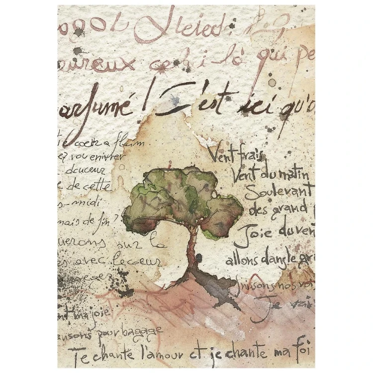Papier ryżowy A6 Stamperia Flowers and Poems DFSA6X13 - zestaw 8 sztuk