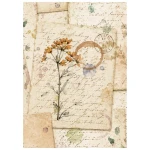Papier ryżowy A6 Stamperia Flowers and Poems DFSA6X13 - zestaw 8 sztuk