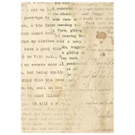 Papier ryżowy A6 Stamperia Flowers and Poems DFSAK6063 - zestaw 8 sztuk